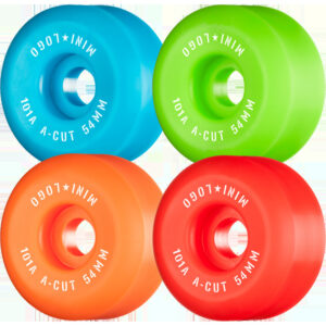 Mini Logo A-Cut Green Multi-Color Skateboard Wheels – 54mm 101a