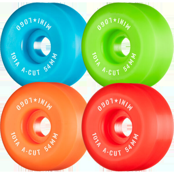 Mini Logo A-Cut Green Multi-Color Skateboard Wheels - 54mm 101a - Image 2