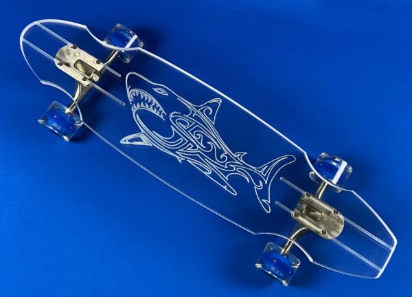 Great White 30" Wheel Cut - Ghost Long Board