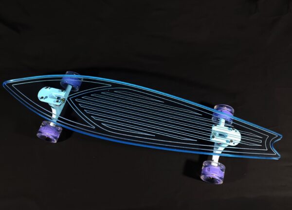 Clear Blue Longboards - Ghost Long Board