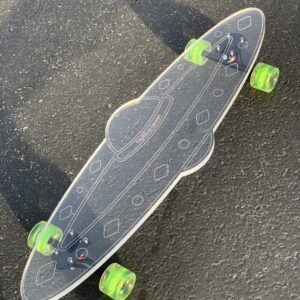 LED Clear UFO Acrylic Plexiglass Ghost longboard