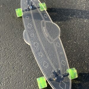 LED Clear UFO Acrylic Plexiglass Ghost longboard