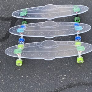 LED Clear UFO Acrylic Plexiglass Ghost longboard