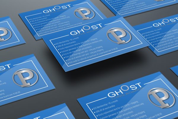 Ghost Patrol Membership Card - Ghost Long Board