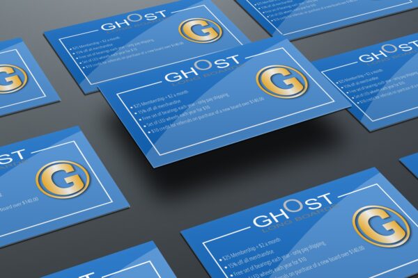Ghost Patrol Membership Card - Ghost Long Board