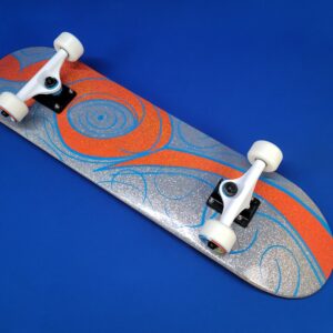 Orange Swirl Hand Painted Popsicle 7.75″