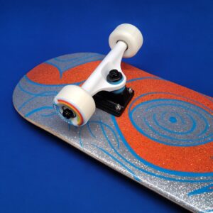 Orange Swirl Hand Painted Popsicle 7.75″