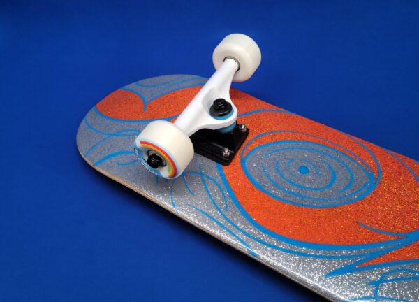 Orange Swirl Hand Painted Popsicle 7.75" - Image 3