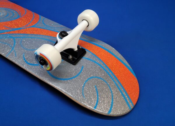 Orange Swirl Hand Painted Popsicle 7.75" - Image 4