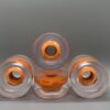 LED Longboard Wheels – Clear Orange