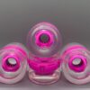LED Longboard Wheels – Clear Pink