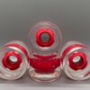 Light up your ride with our Clear RED LED Longboard Wheels