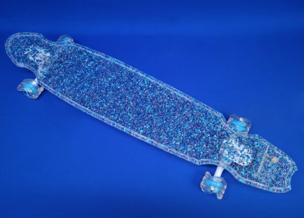40" Wheel Cut Sparkle LED Longboard
