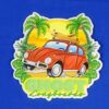 Beetle Bug 3" x 3" Sticker - Ghost Long Board