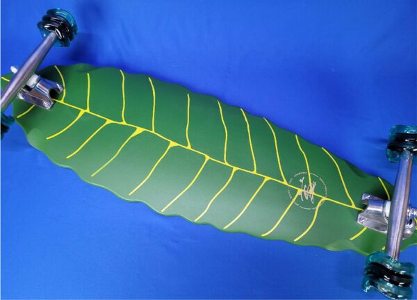 Custom skateboard / Longboard 2024 Leaf Green - Image 3