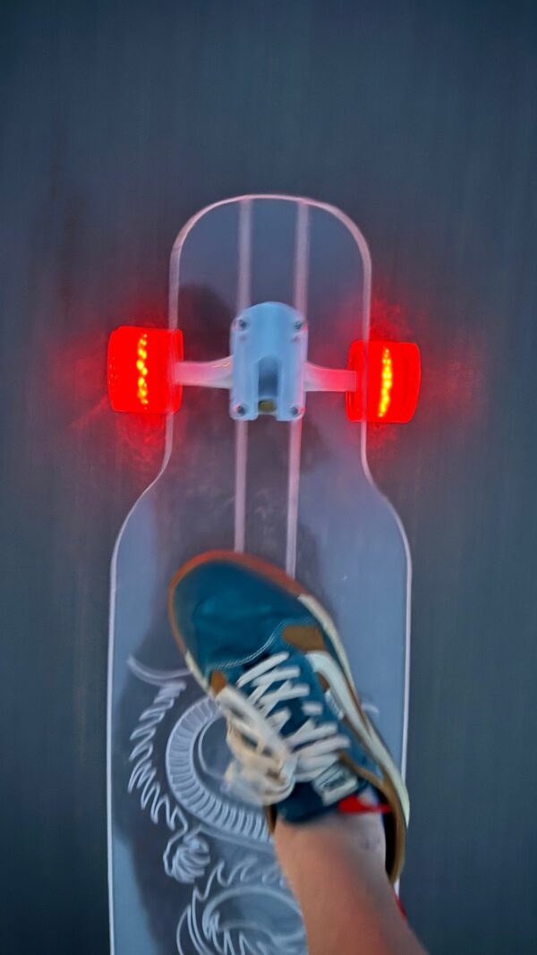 longboard with led wheels