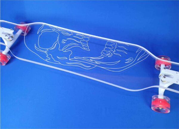 Skull Rider Platypus Longboard by Ghost Boards