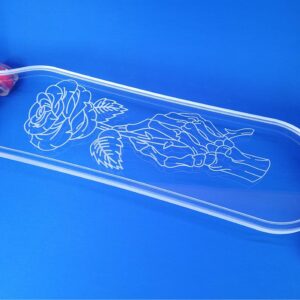 Skeleton Rose Longboard