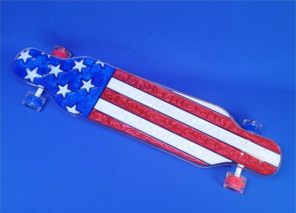 40" Platypus American Flag, Resin Longboard