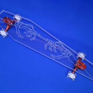 Coffin Skeleton Hand Longboard