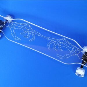 Skeleton Hand Longboard
