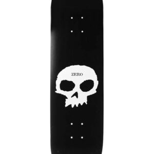 ZERO SINGLE SKULL DECK-8.375 BLK/WHT