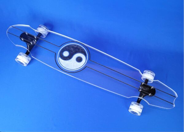 yin yang resin longboard