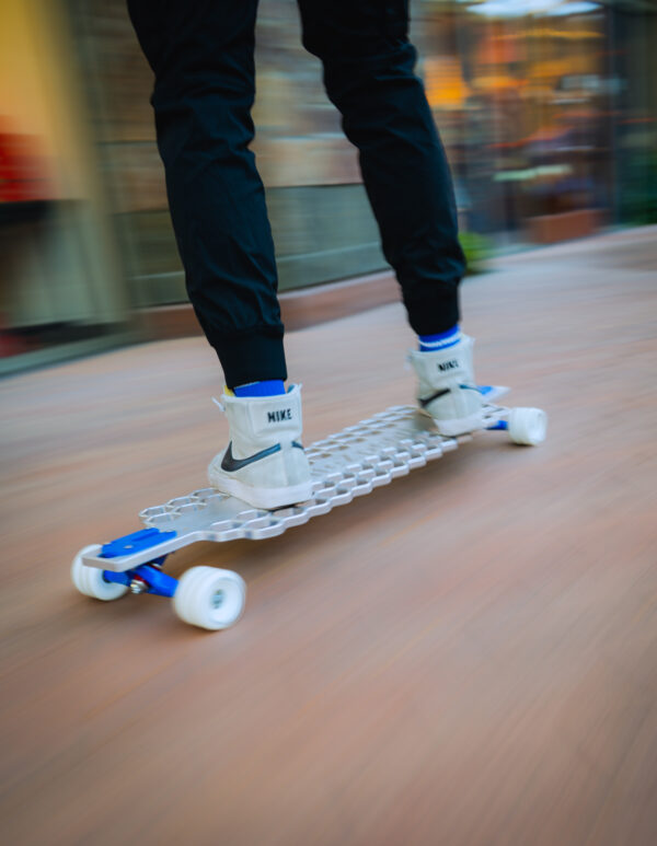 aluminum longboard, beer can longboard