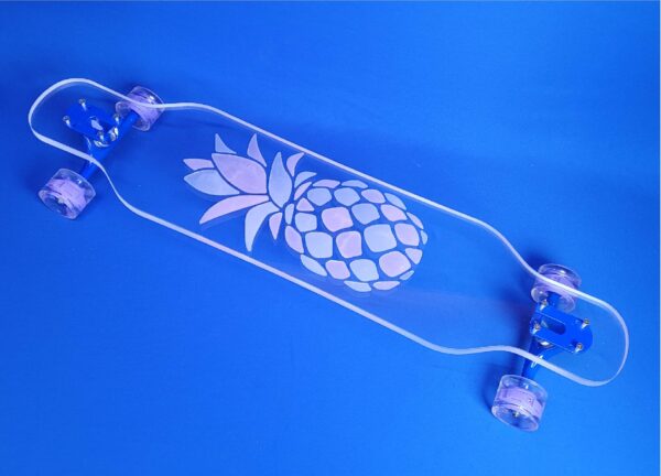 NEW - 40" Platypus Pineapple with Color-Changing Resin Longboard