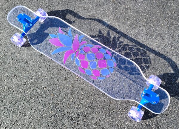 NEW - 40" Platypus Pineapple with Color-Changing Resin Longboard - Image 4