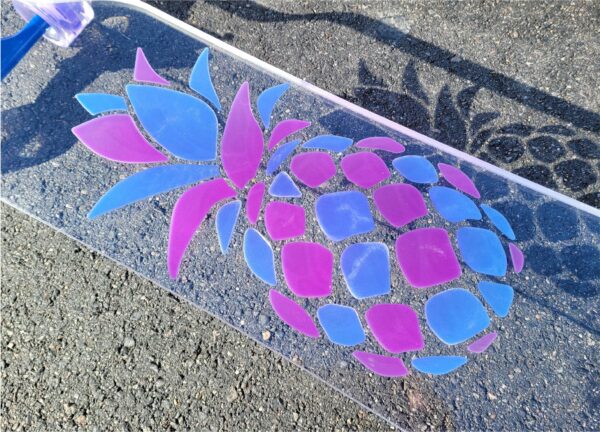NEW - 40" Platypus Pineapple with Color-Changing Resin Longboard - Image 3