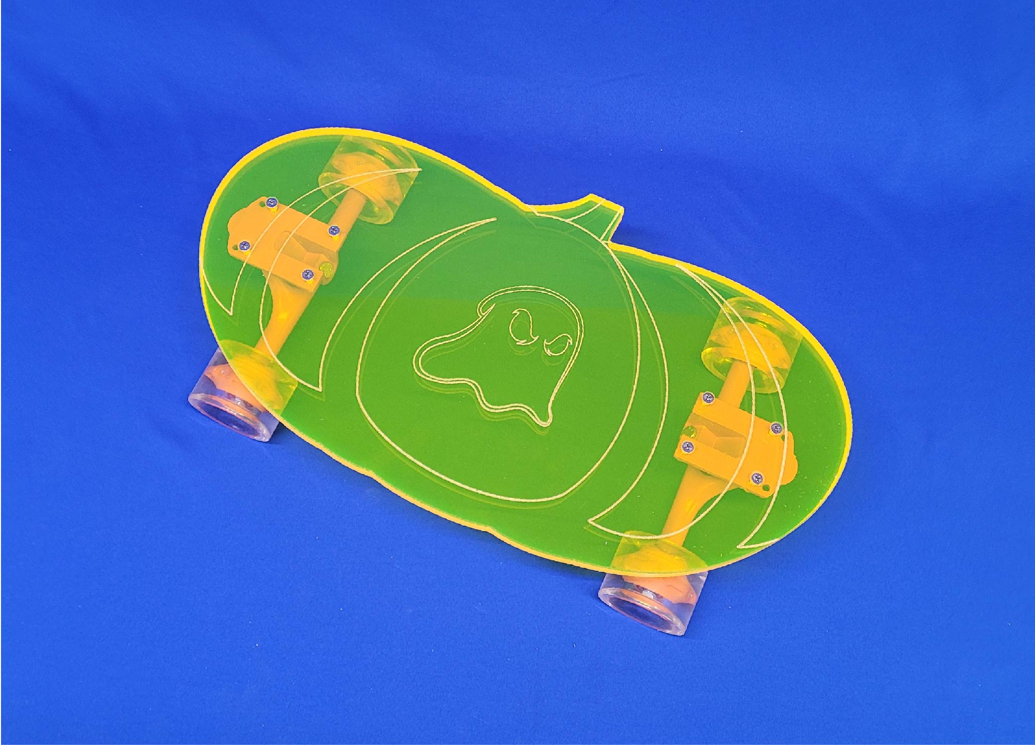 Pumpkin Ghost Penny Longboard skateboard