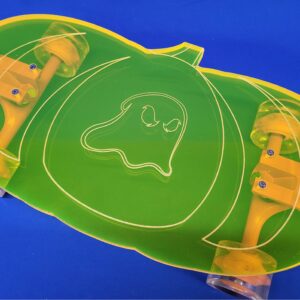 Pumpkin Ghost Penny Longboard skateboard