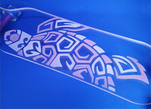 Color Changing Turtle with UV Resin Longboard - Image 2