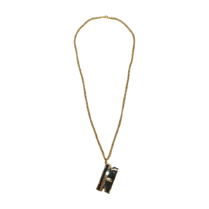 Gold Razor Blade Necklace
