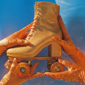 Impala Roller Skates – High Heel – Marawa Sparkle Orange