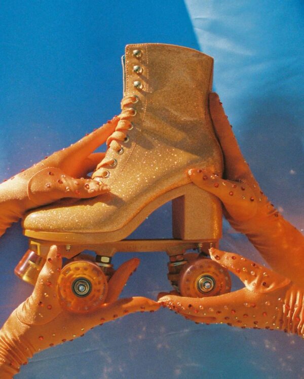 Impala Roller Skates - High Heel - Marawa Sparkle Orange - Image 2