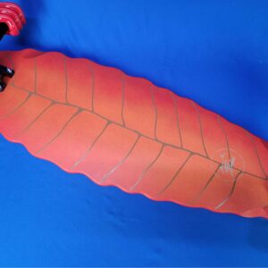 Custom Red Leaf skateboard longboard cruiser 2024