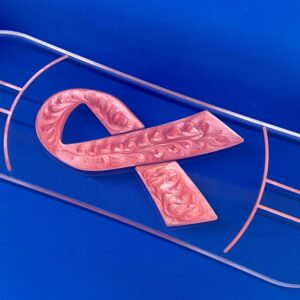 B4BC Resin Awareness Ribbon Longboard