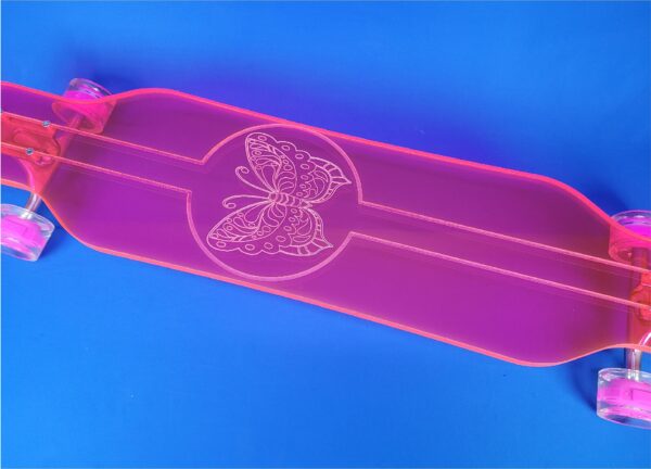 40" Platypus Butterfly Longboard in Pink - Image 2