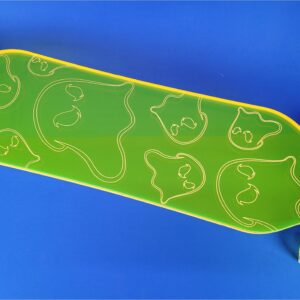 Clear Custom Lottsa Longboard in Orange
