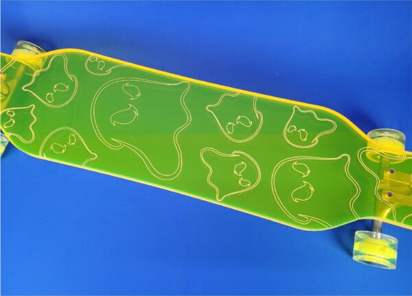 Clear Custom Lottsa Longboard in Orange - Image 2