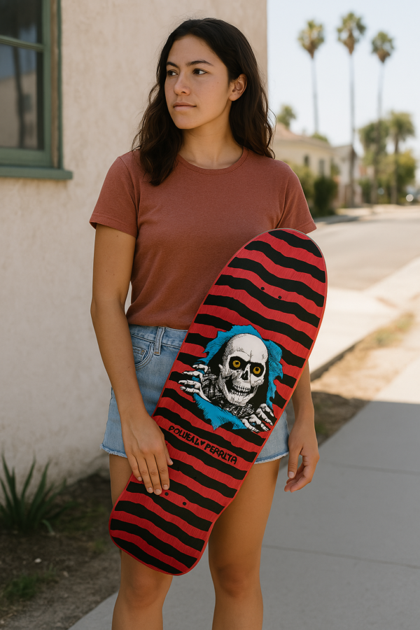 Powell Peralta GeeGah Ripper Reissue Skateboard Deck Red Stain - 9.75 X 30