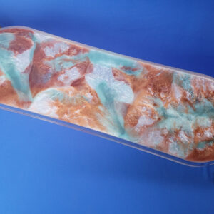 40″ Platypus Blue and Bronze Resin Longboard with 1″ Deck