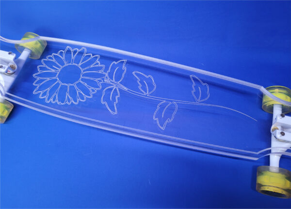 40" Wheel Cut Sunflower Longboard, Closeout - Image 2