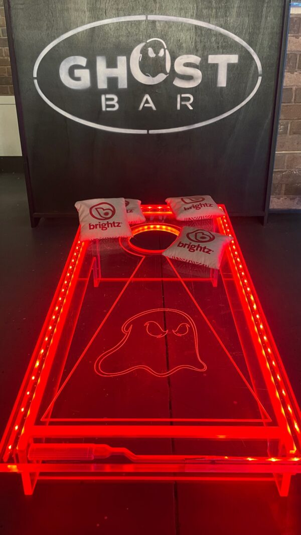 Custom Cornhole Boards LED acrylic