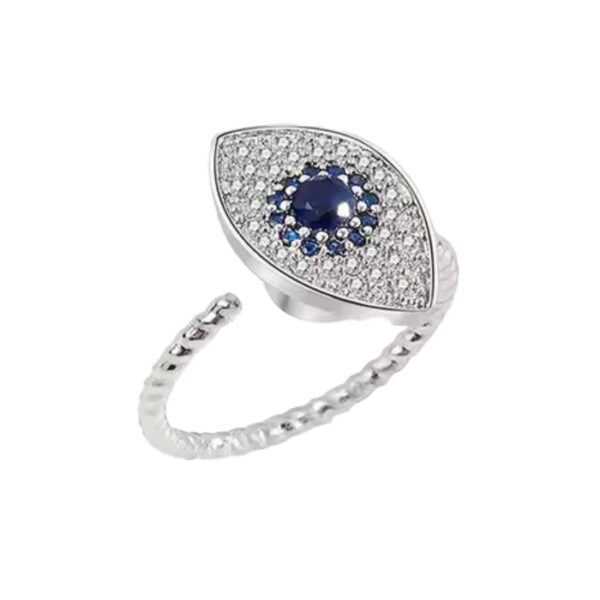 Fidget Ring - Blue Iris w/ Gemstones