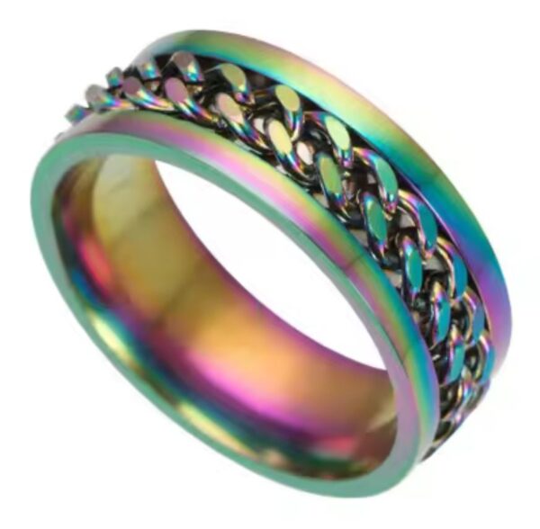 Fidget Ring - Chain Spinner - Image 5