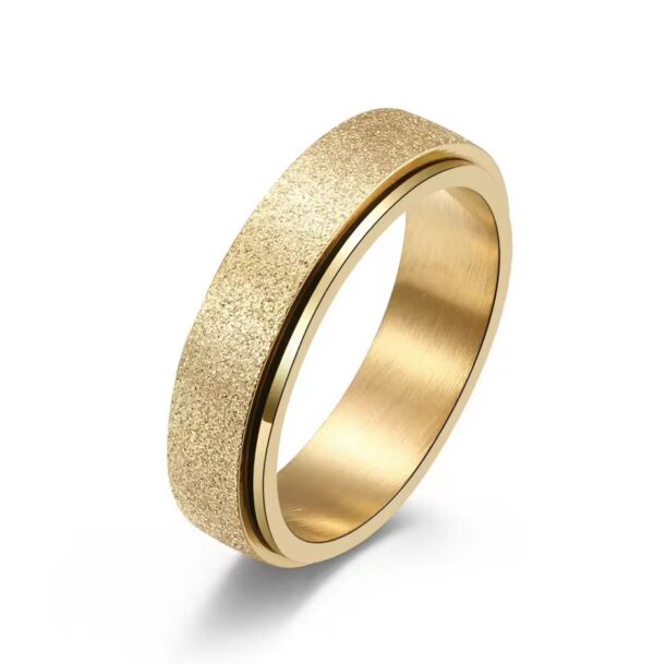 Fidget Ring - Sparkly Spinner (6mm/8mm) - Image 4