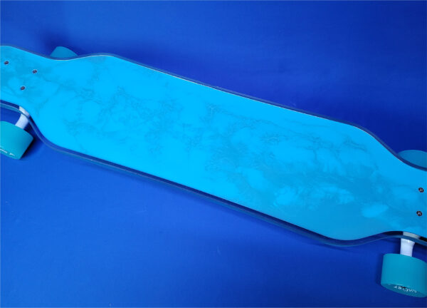 40" Platypus Blue Marble resin Longboard, Closeout - Image 2